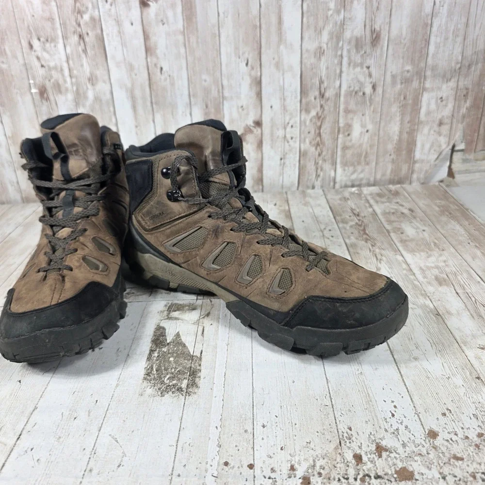 Oboz Bridger Mid B-DRY Mens‎ 13 Waterproof Hiking Boots Walnut Brown Leather